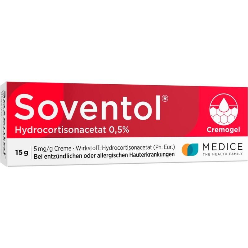 Soventol HydroCortisonACETAT 0,5% bei Hautentzündungen, leichten Ekzemen & allergischen Reaktionen