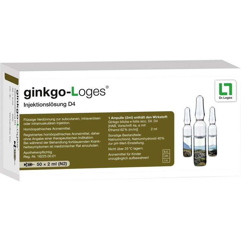 GINKGO-LOGES Injektionslösung D 4 Amp.