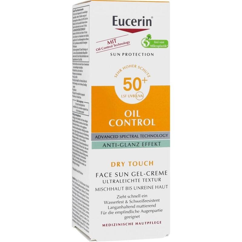 Eucerin Sun Oil Control Face Gel-Creme LSF 50+ – 14 Std. Anti-Glanz bei Akne