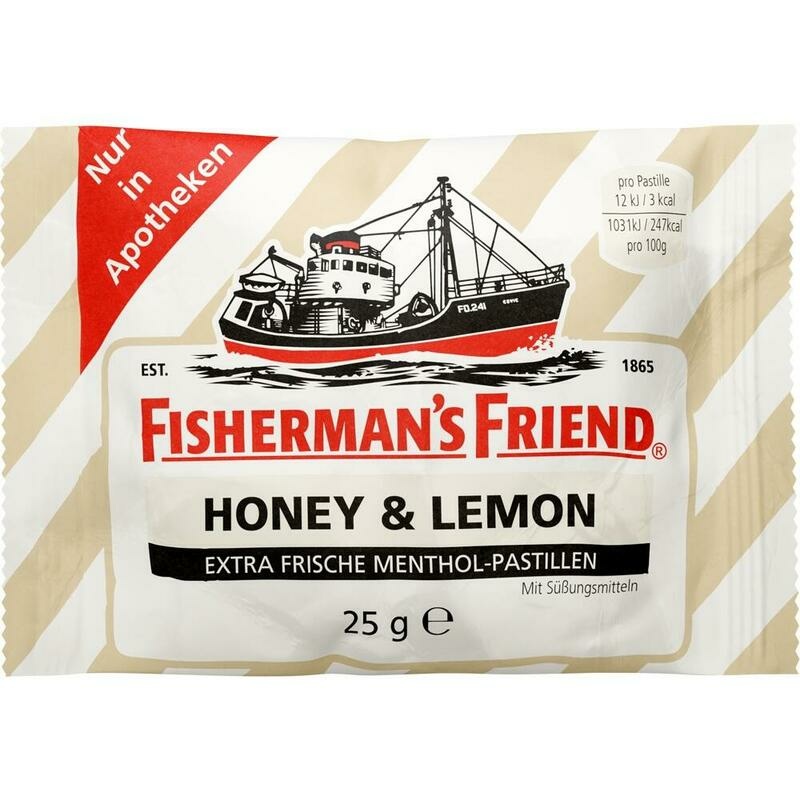 FISHERMANS FRIEND Honey & Lemon ohne Zucker Pasti.