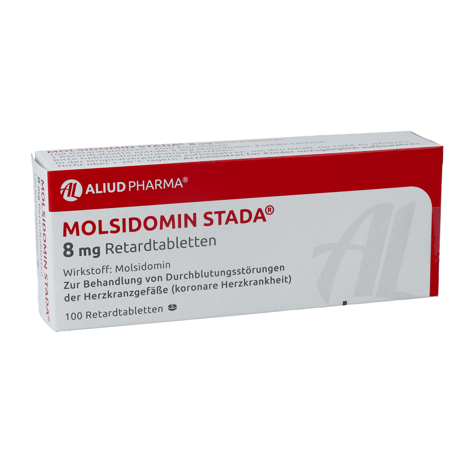 MOLSIDOMIN STADA 8 mg Retardtabletten ALIUD