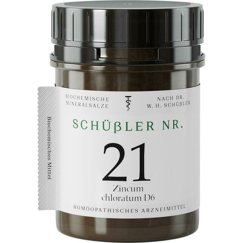 SCHÜSSLER NR.21 Zincum chloratum D 6 Tabletten