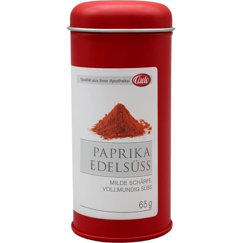 PAPRIKA edelsüß Pulver Blechdose Caelo HV-Packung