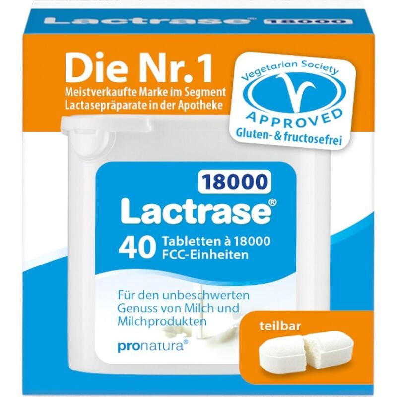 LACTRASE 18.000 FCC Tabletten teilbar im Spender