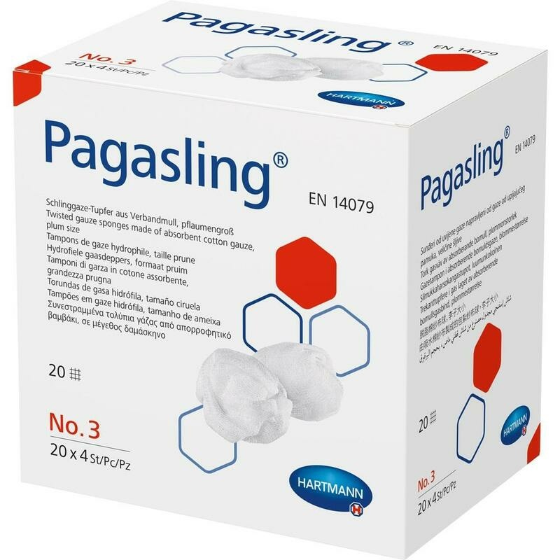 PAGASLING Mulltupfer Gr.3 pflaumengroß steril