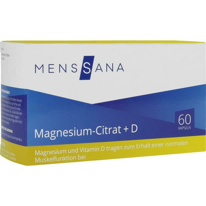 MAGNESIUMCITRAT+D MensSana Kapseln