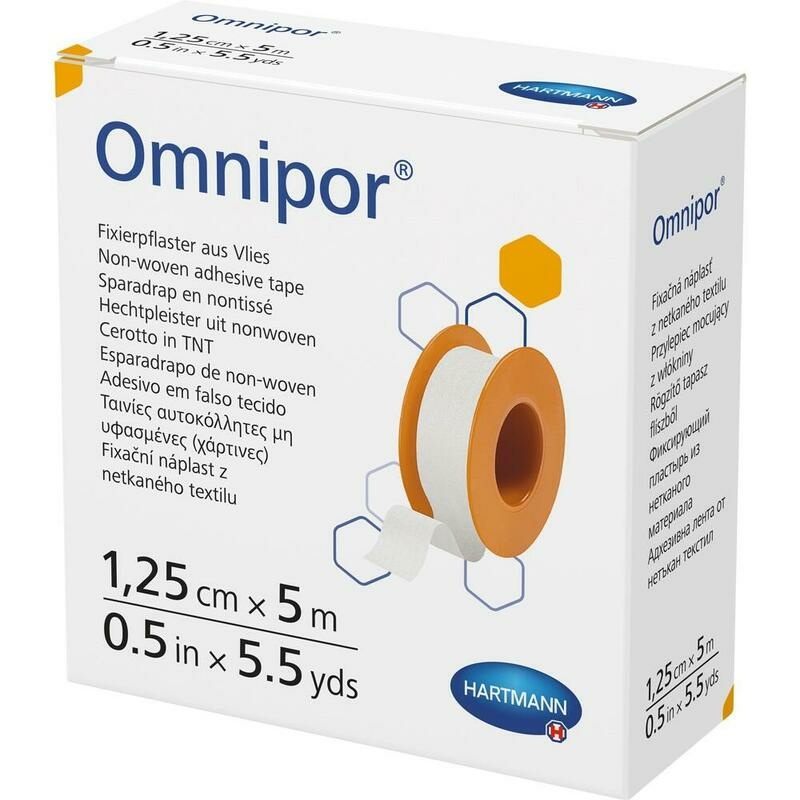 OMNIPOR Fixierpflaster Vlies 1,25 cmx5 m