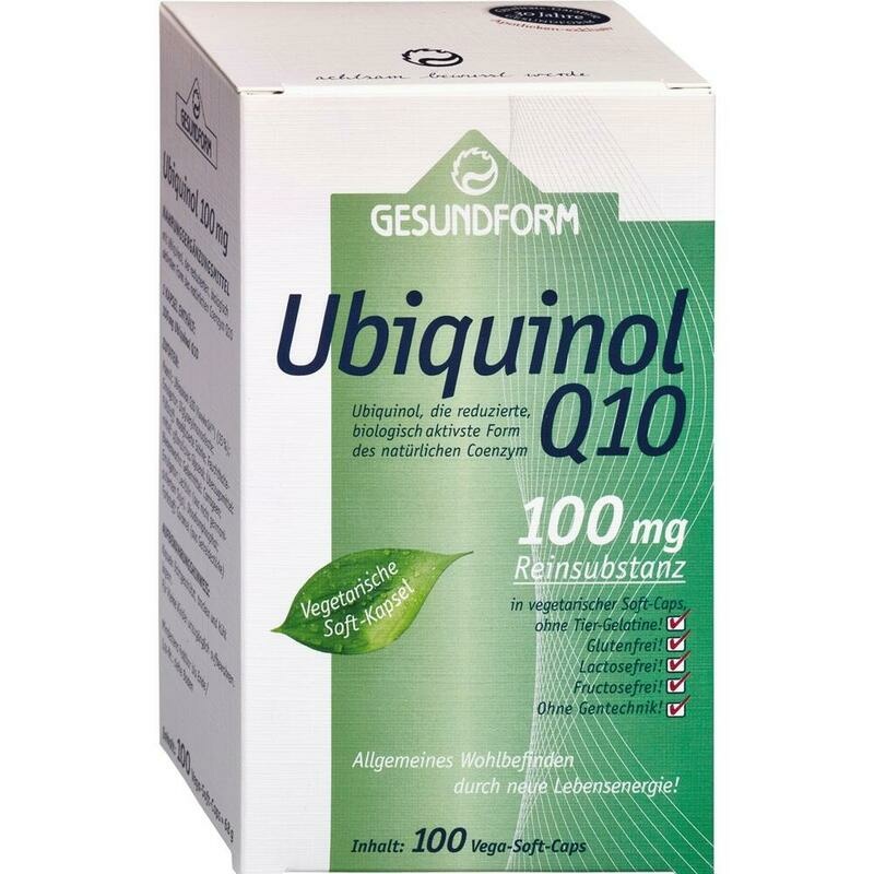 GESUNDFORM Ubiquinol Q10 100 mg Vega-Soft-Caps