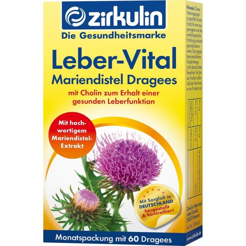 ZIRKULIN Leber-Vital Mariendistel Dragees