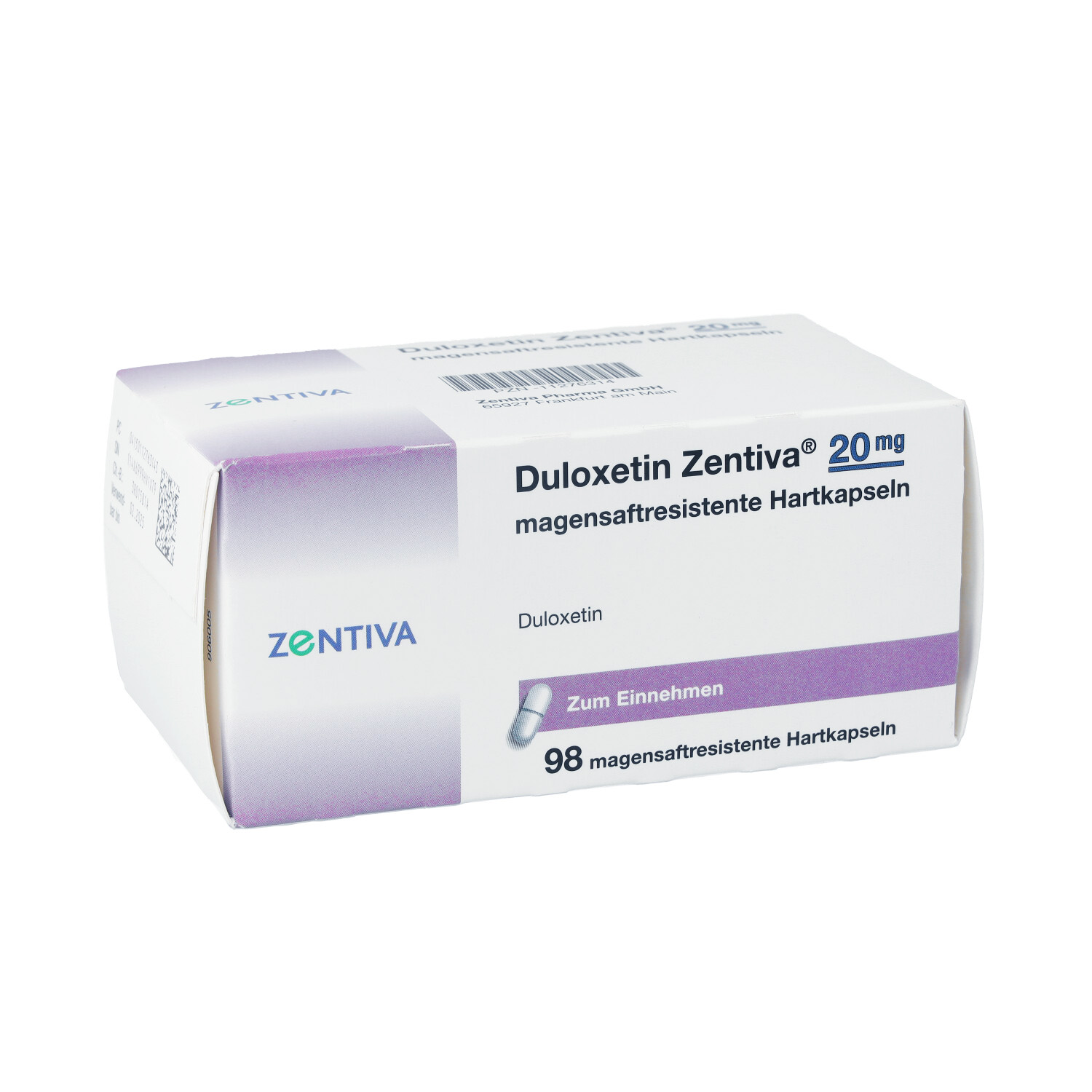 DULOXETIN Zentiva 20 mg magensaftres.Hartkapseln