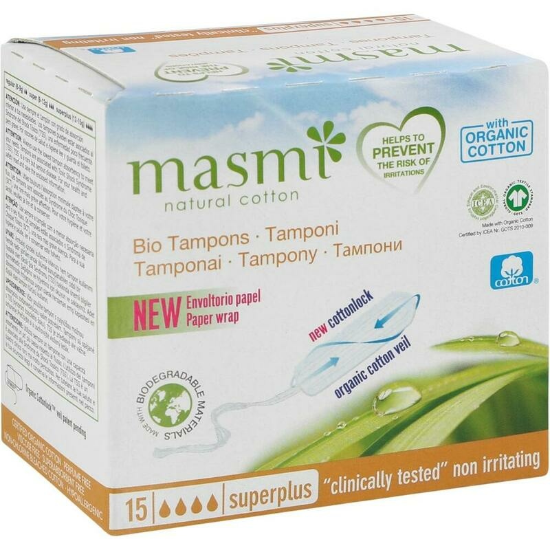 BIO TAMPONS Super Plus 100% Bio-Baumwolle MASMI