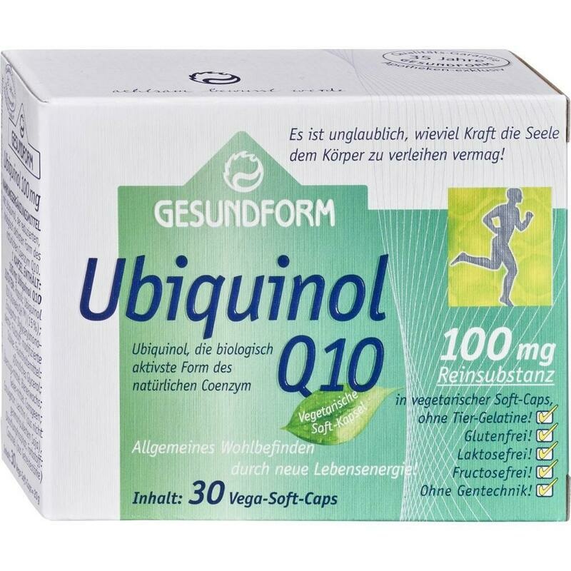GESUNDFORM Ubiquinol Q10 100 mg Vega-Soft-Caps