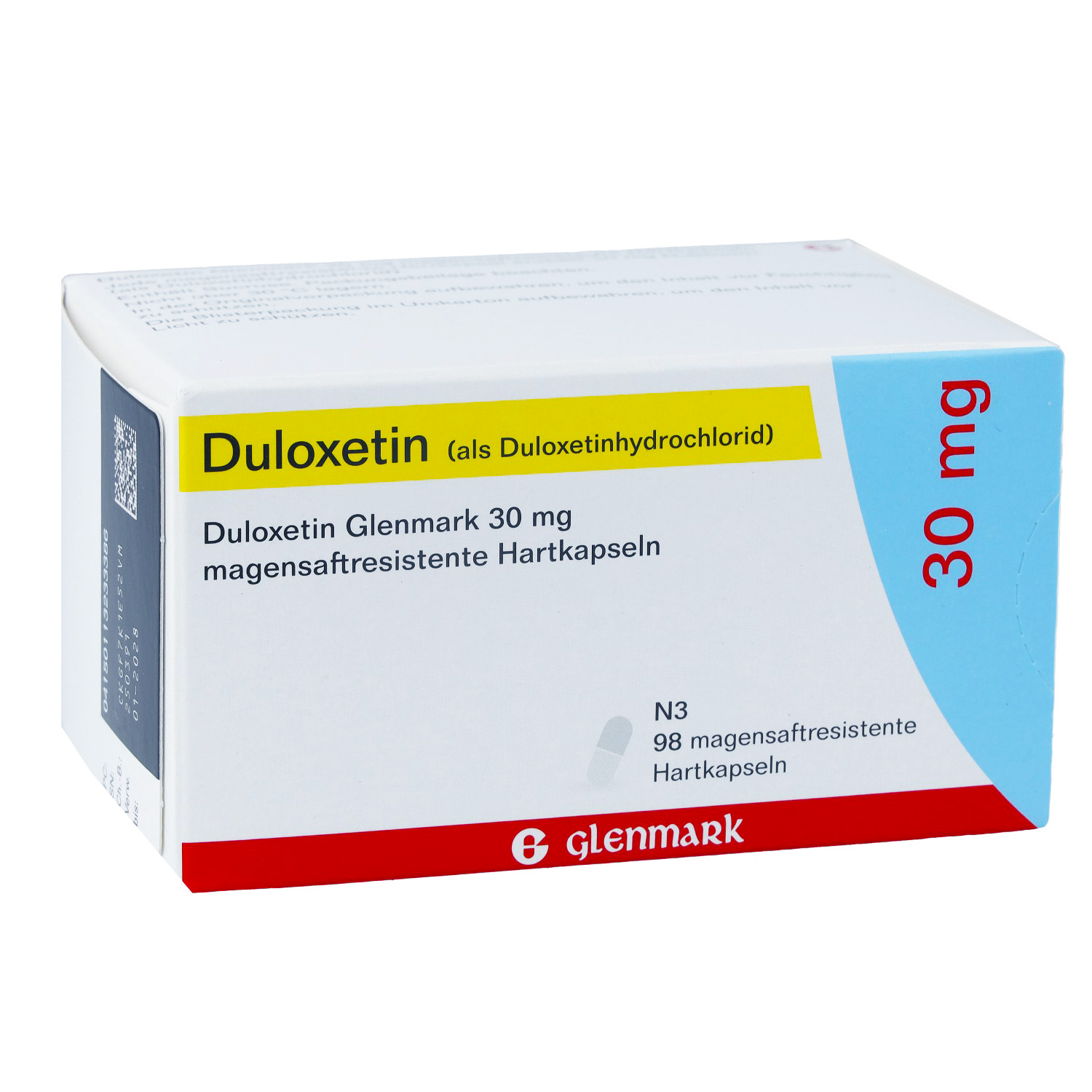 DULOXETIN Glenmark 30 mg magensaftres.Hartkapseln