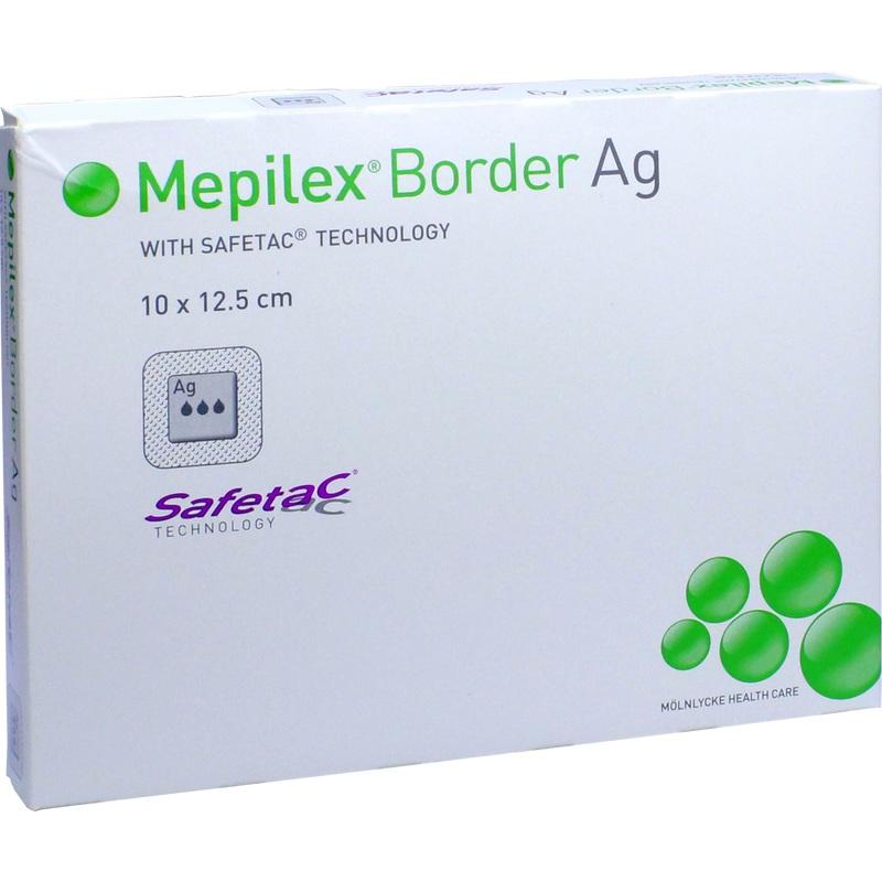 MEPILEX Border Ag Schaumverb.10x12,5 cm steril