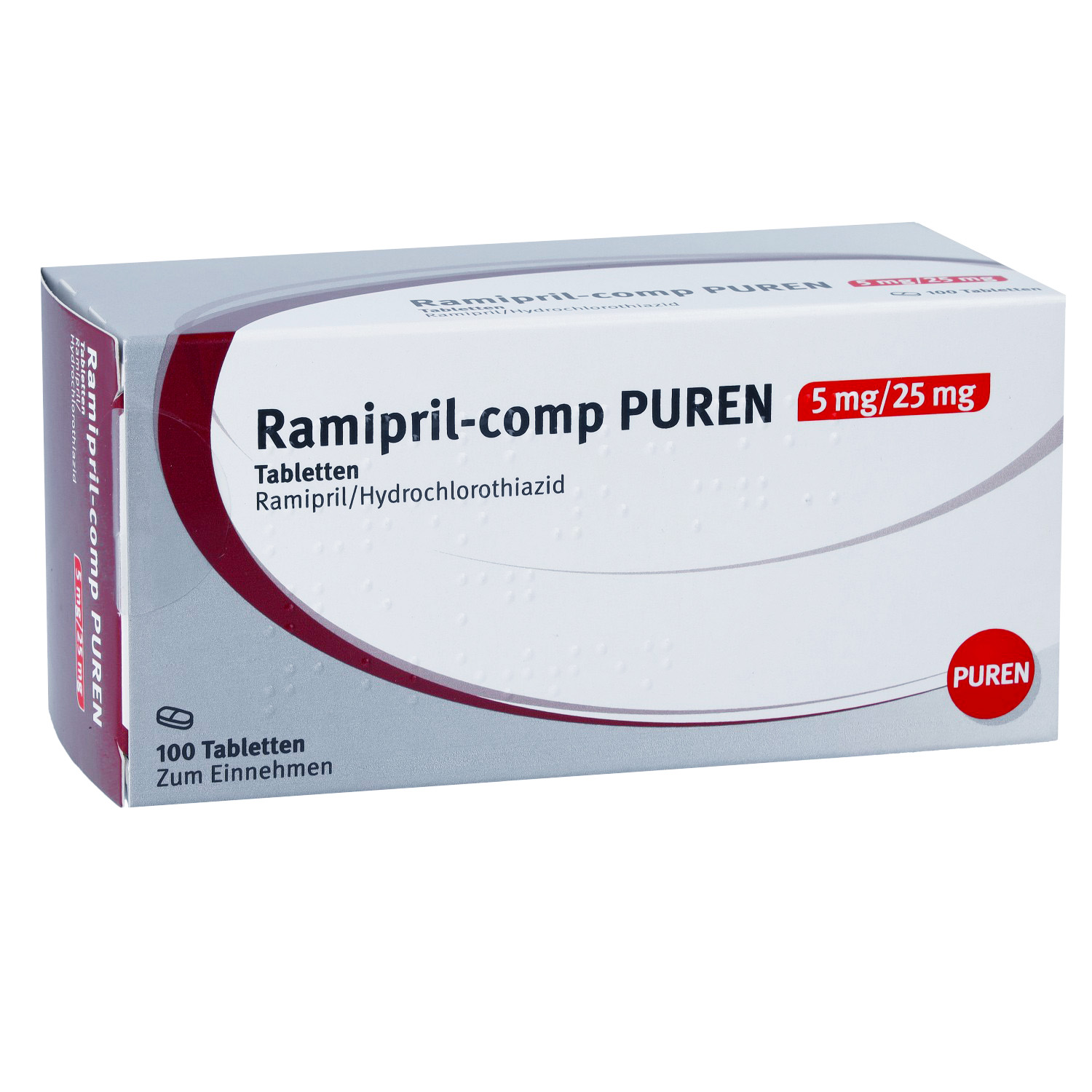 RAMIPRIL-comp PUREN 5 mg/25 mg Tabletten