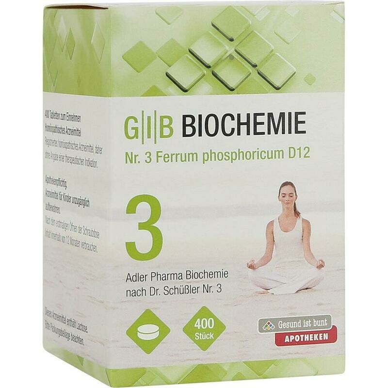 GIB Biochemie Nr.3 Ferrum phosphor.D 12 Adler Tab.