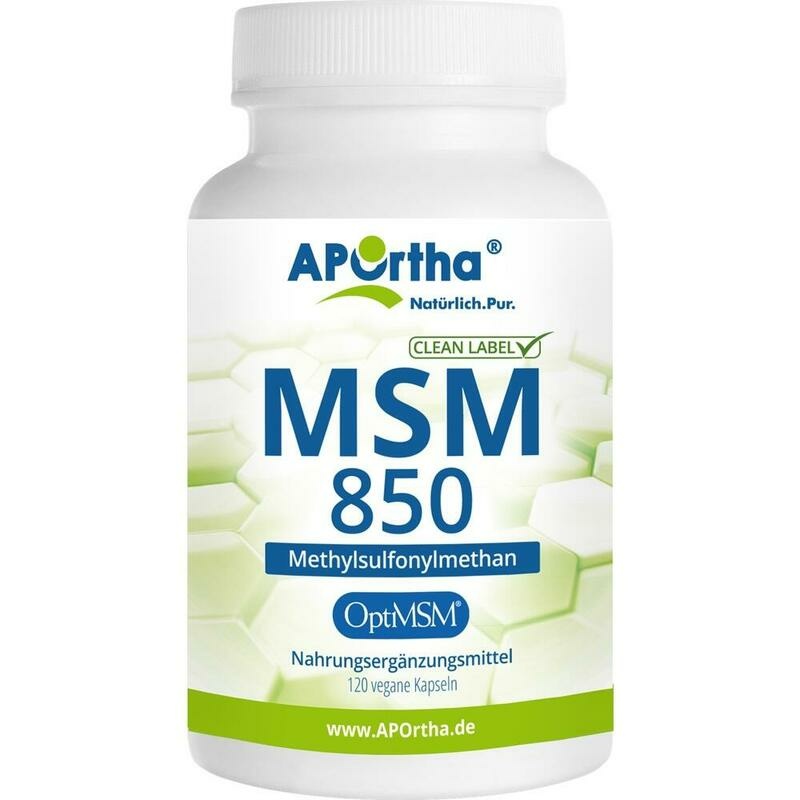 APORTHA OptiMSM 850 mg MSM Kapseln