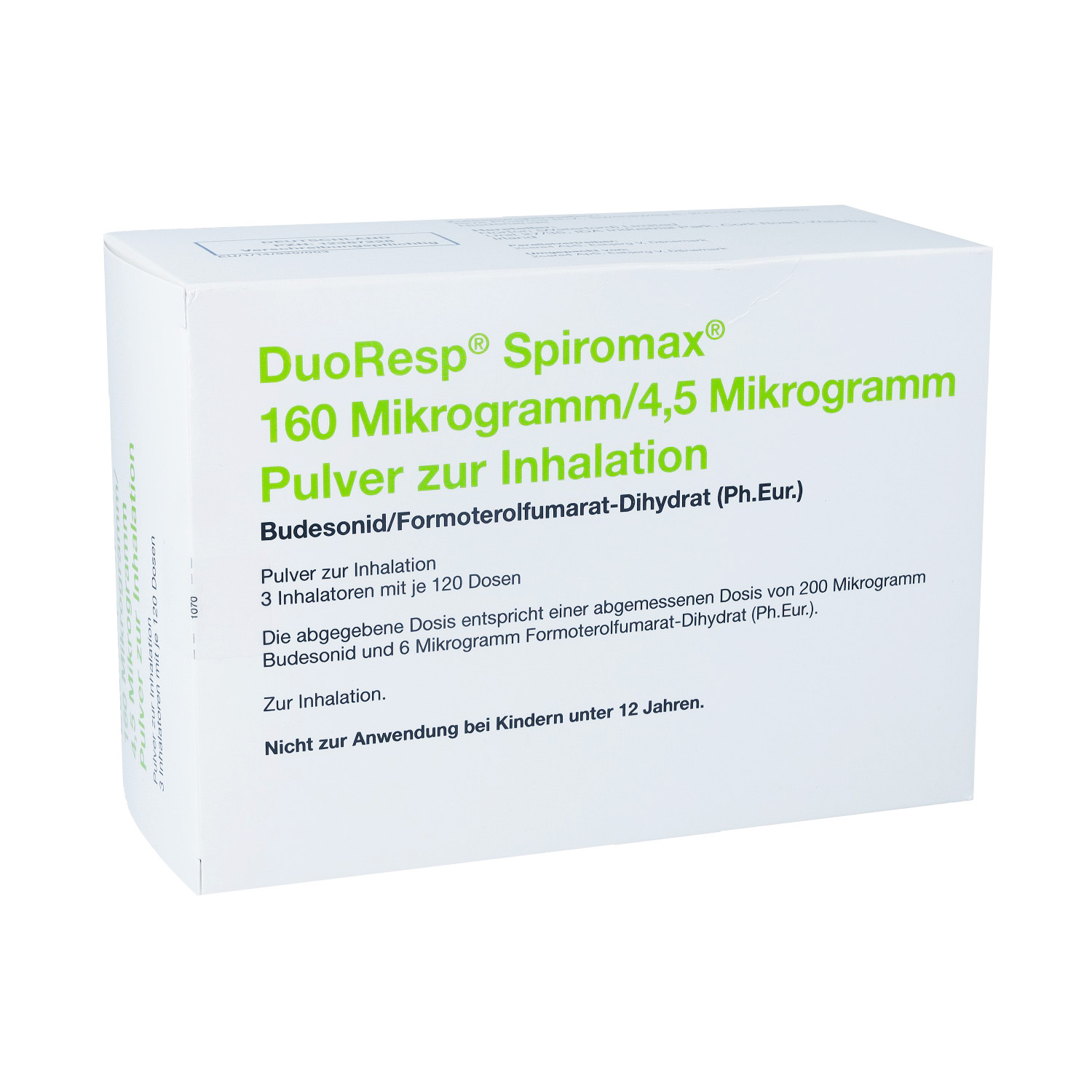 DUORESP Spiromax 160μg/4,5μg/Dosis 3x120ED Inh.-P.