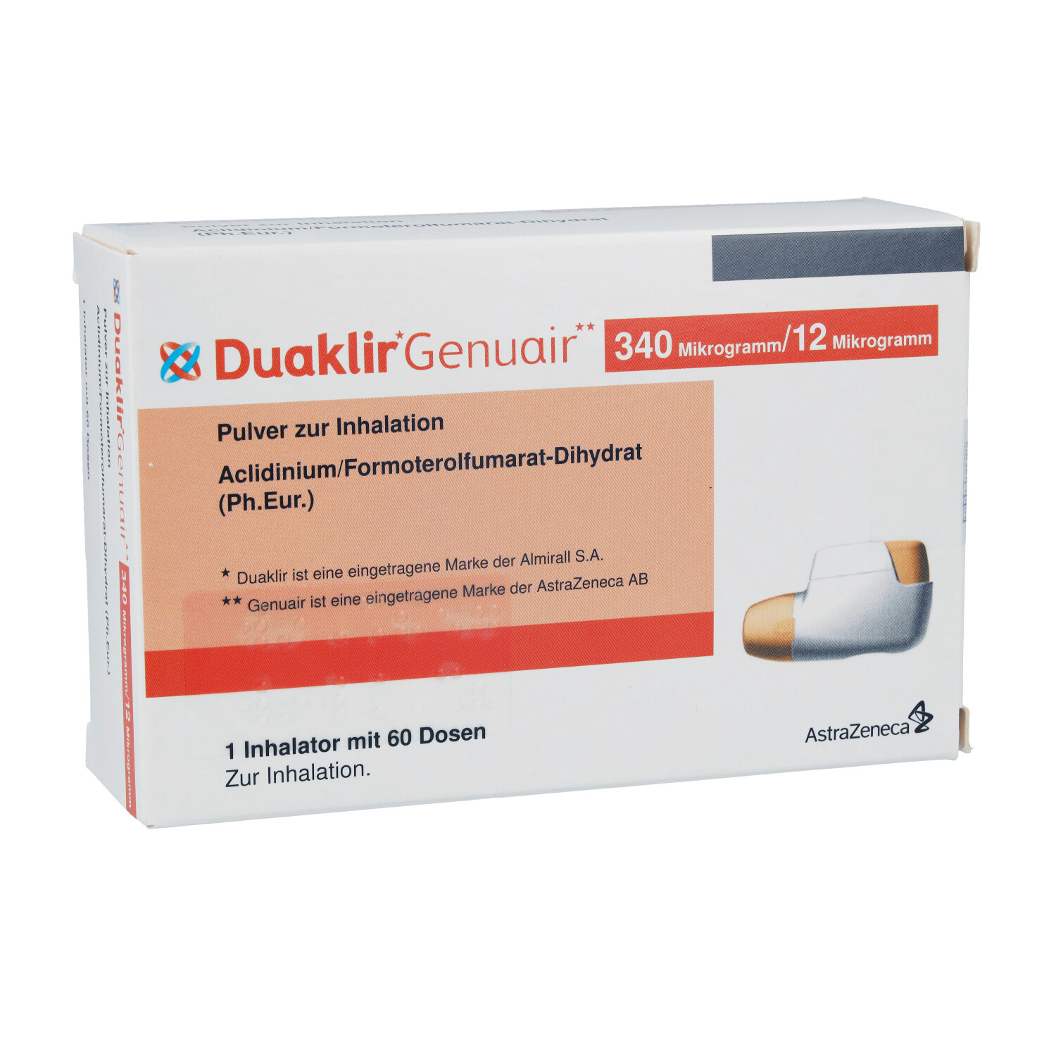 DUAKLIR Genuair 340 μg/12 μg Plv.z.Inhalation 60ED