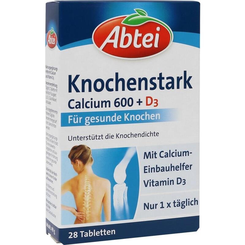 ABTEI Knochenstark Calcium 600+D3 Tabletten