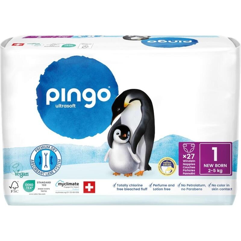 BIO WINDELN newborn 2-5 kg Pinguin PINGO SWISS