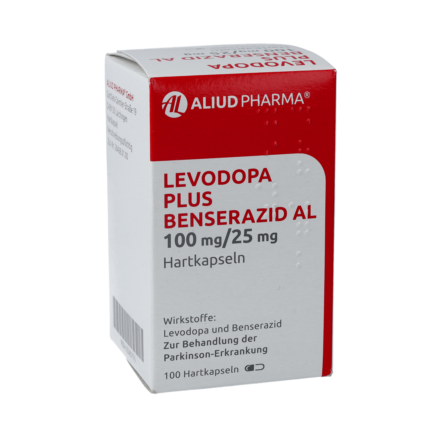LEVODOPA plus Benserazid AL 100 mg/25 mg Hartkaps.