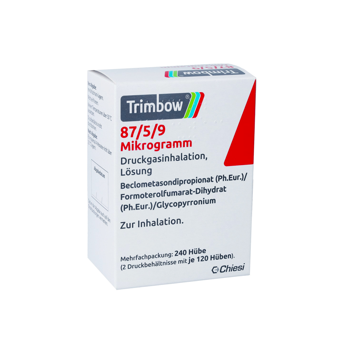 TRIMBOW 87 μg/5 μg/9 μg 120 Hub Druckgasinhalation