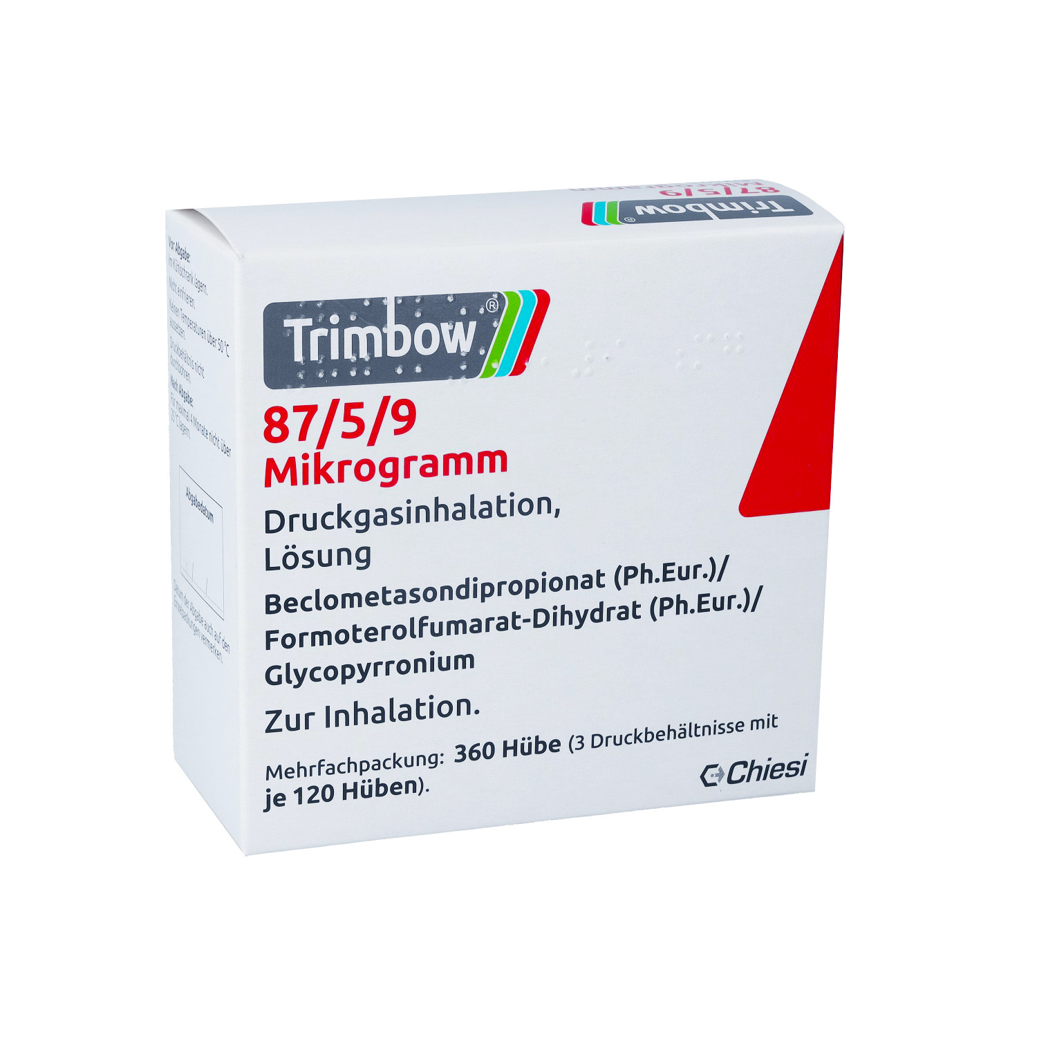 TRIMBOW 87 μg/5 μg/9 μg 120 Hub Druckgasinhalation