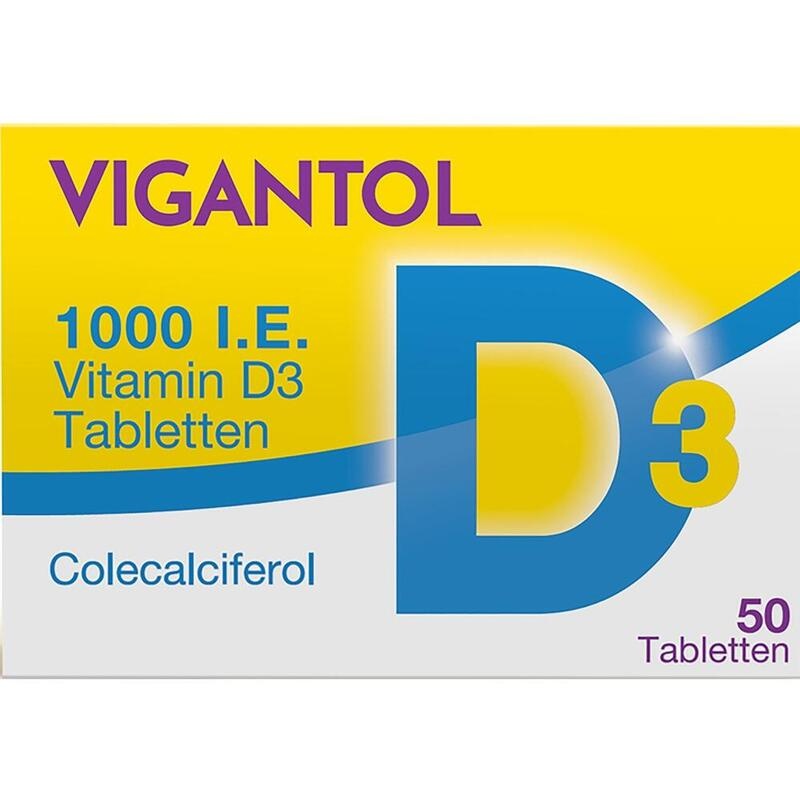 Vigantol 1000 I.E. Vitamin D3 Tabletten bei Vitamin-D-Mangel & Knochenschwäche