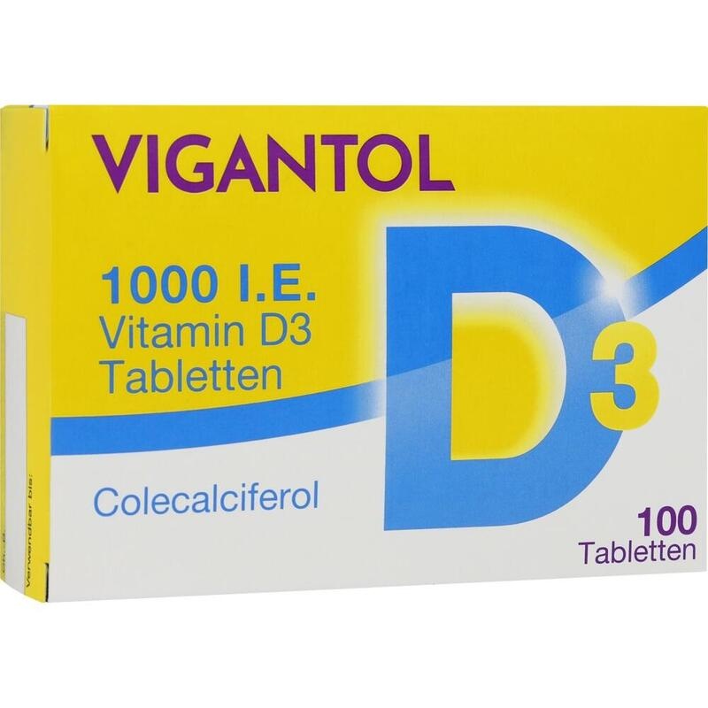 Vigantol 1000 I.E. Vitamin D3 Tabletten bei Vitamin-D-Mangel & Knochenschwäche
