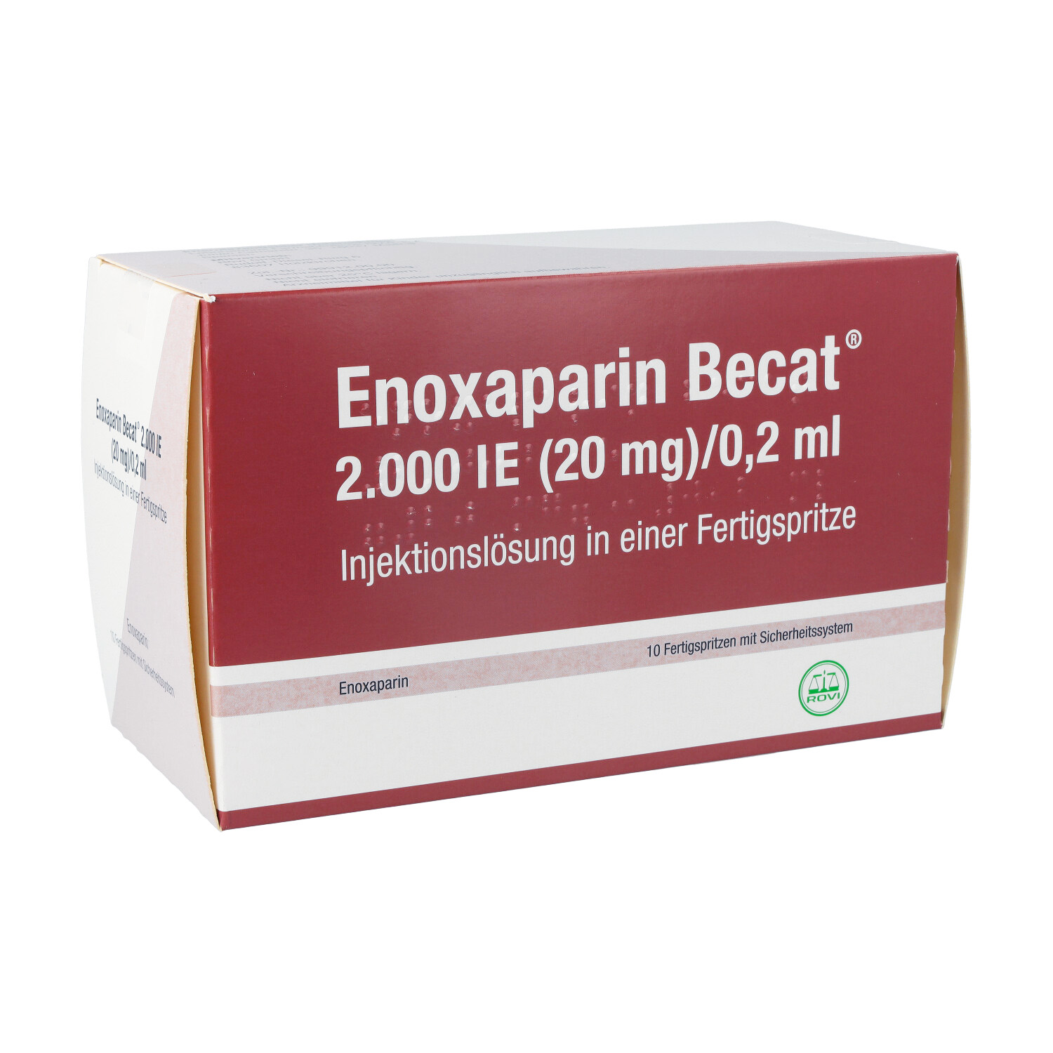 ENOXAPARIN Becat 2.000 I.E. 20mg/0,2ml ILO FS+Si.S