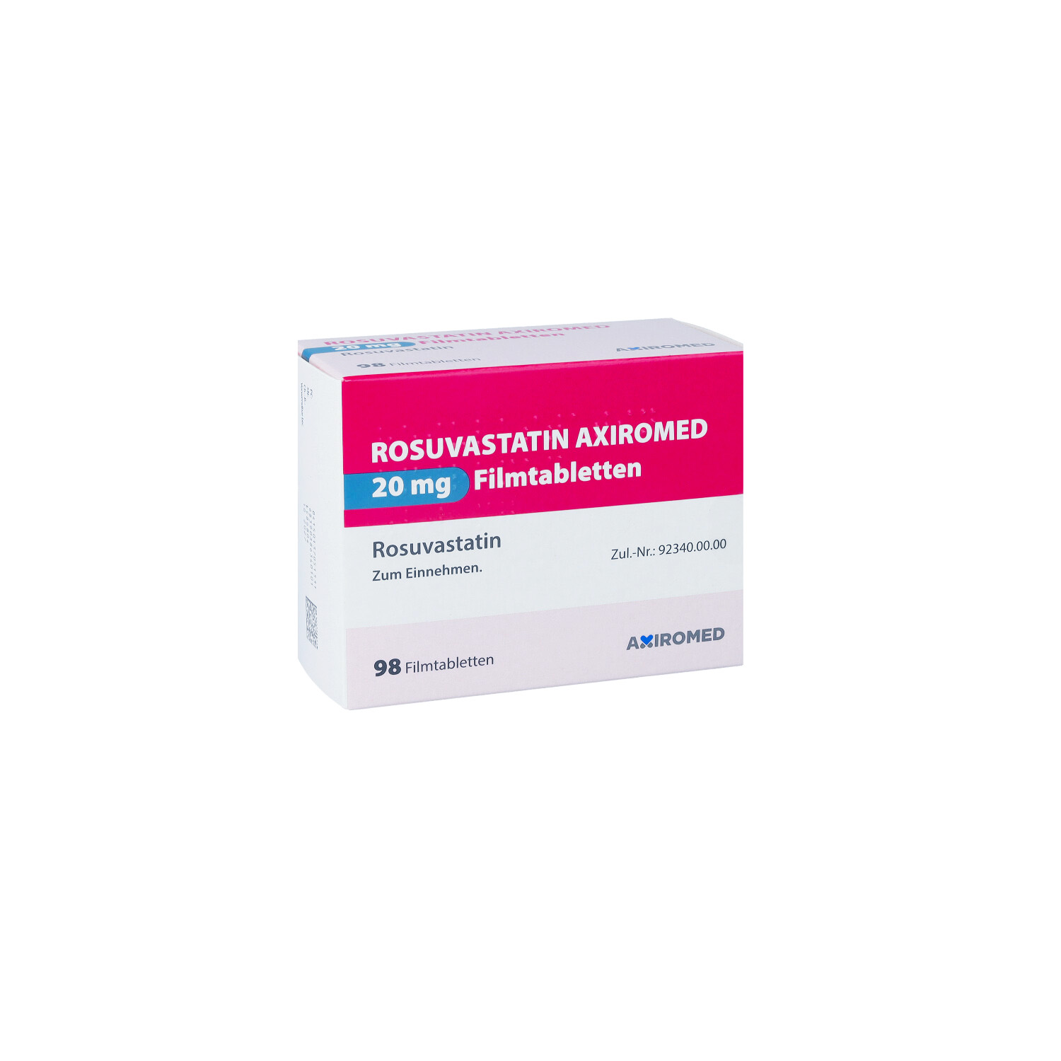 ROSUVASTATIN AXIROMED 20 mg Filmtabletten