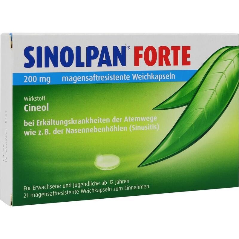 SINOLPAN forte 200 mg Kapseln – Bei Bronchitis, Sinusitis & Schnupfen