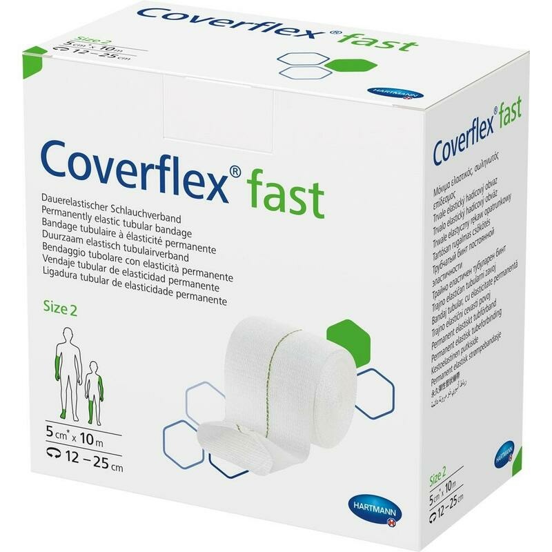 COVERFLEX fast Schlauchverb.Gr.2 5 cmx10 m weiß