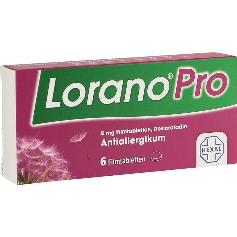 LoranoPro Allergietabletten bei starkem Heuschnupfen, Hausstaub- & Tierhaarallergie