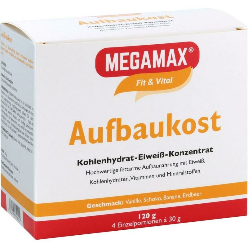 MEGAMAX Aufbaukost 4 Sorten Pulver