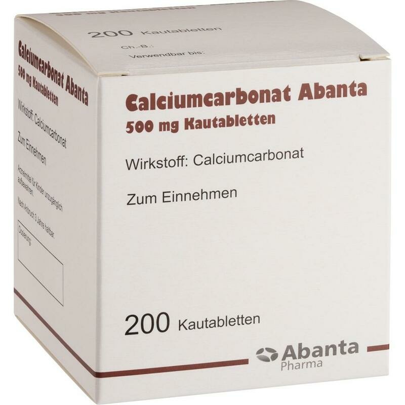 CALCIUMCARBONAT ABANTA 500 mg Kautabletten