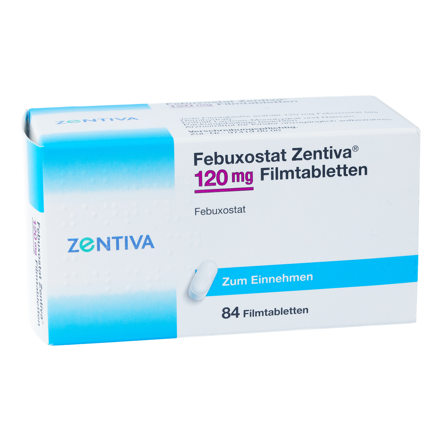 FEBUXOSTAT Zentiva 120 mg Filmtabletten