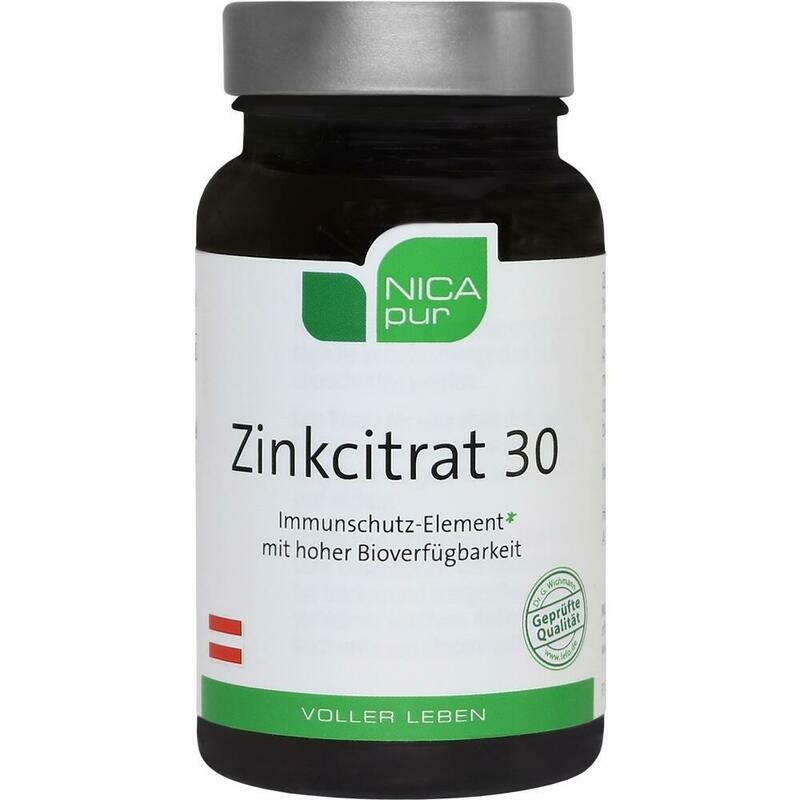 NICAPUR Zinkcitrat 30 Kapseln