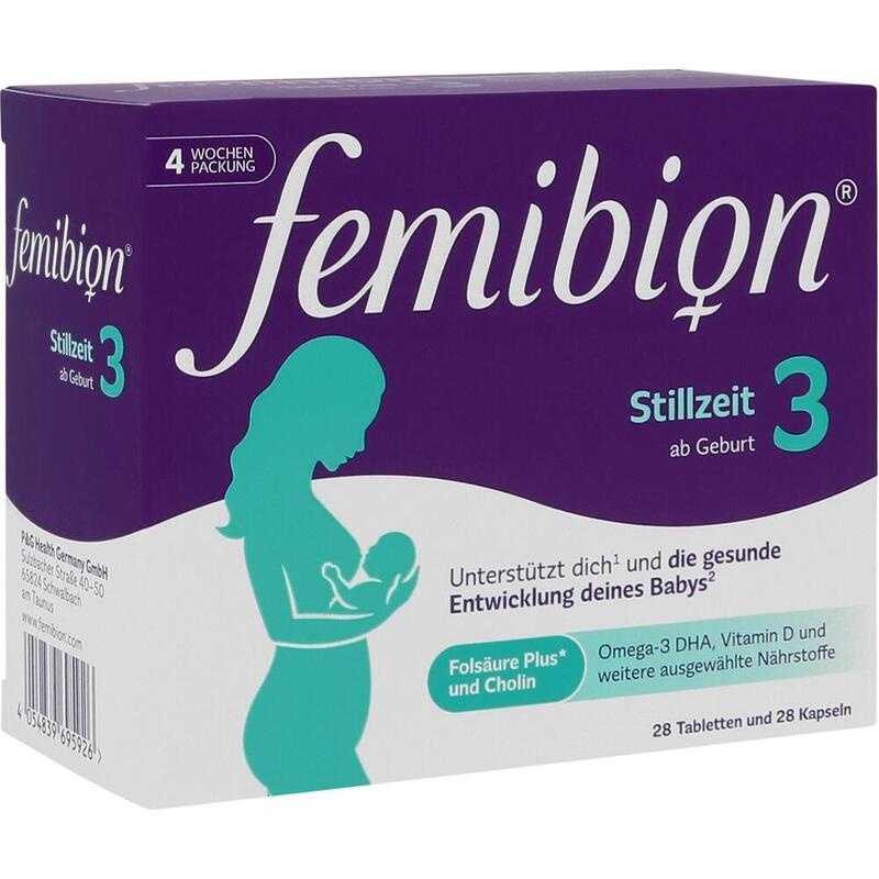 Femibion 3 Stillzeit – Mit Cholin, DHA & Folsäure nach der Geburt