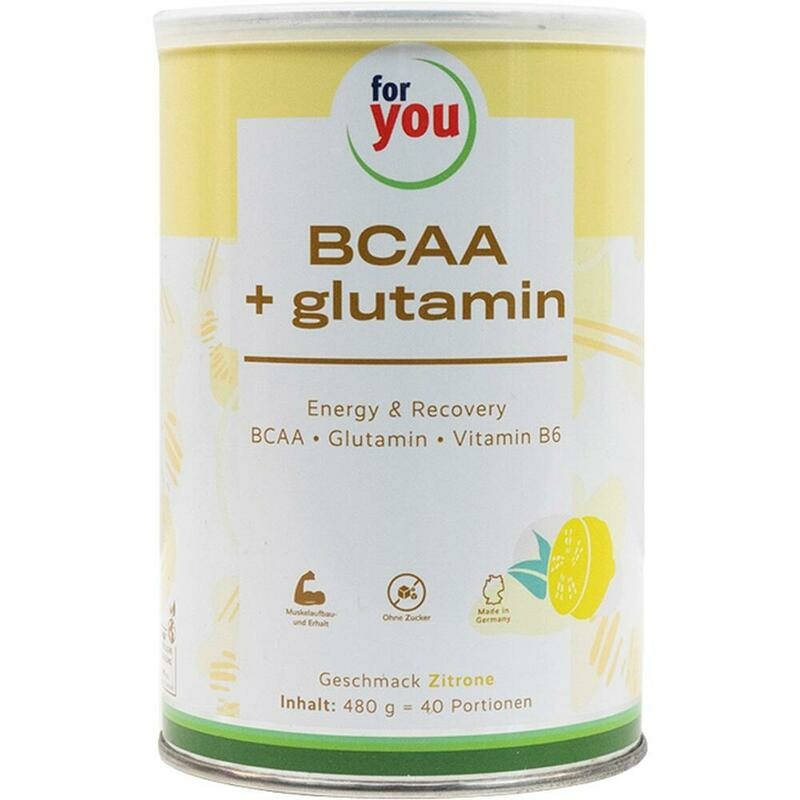 FOR YOU BCAA+glutamin Energy & Recovery Zitrone