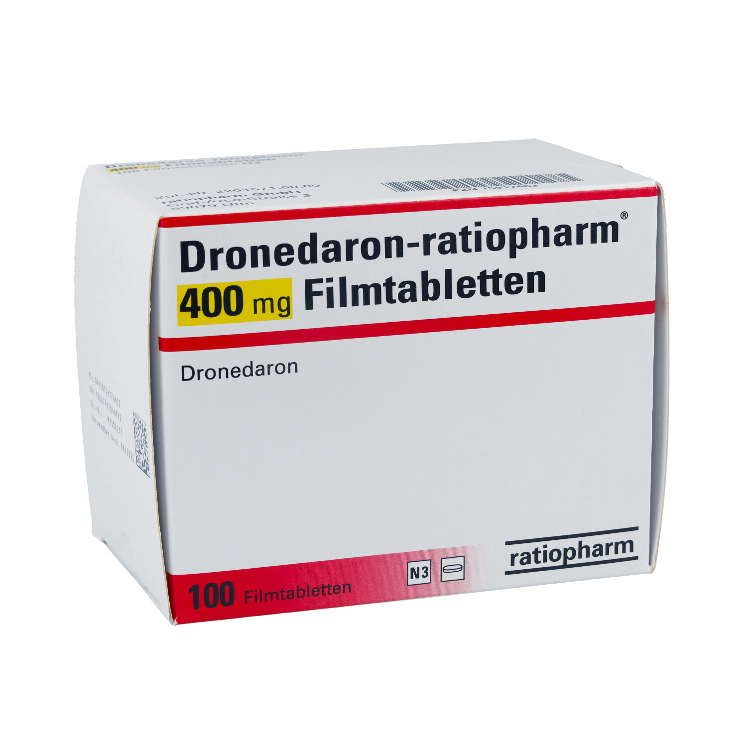 DRONEDARON-ratiopharm 400 mg Filmtabletten