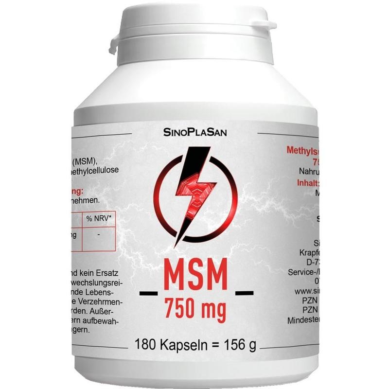 MSM 750 mg Mono 99,9% Kapseln