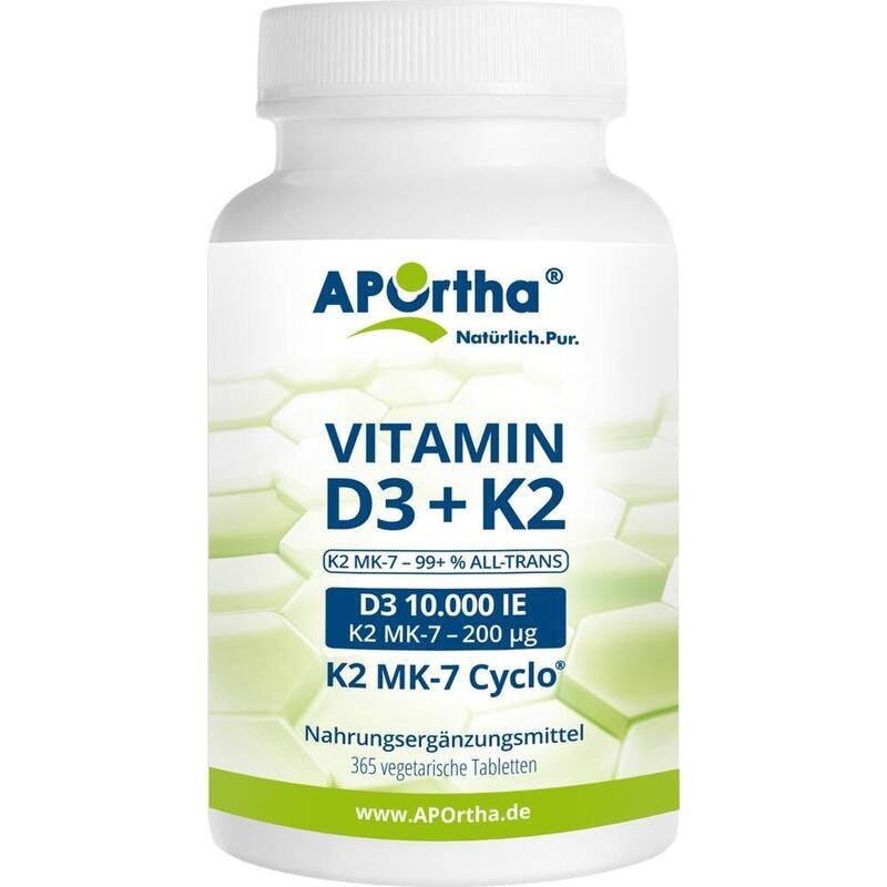 VITAMIN D3 10.000 I.E.+Natto K2 200 μg Tabletten
