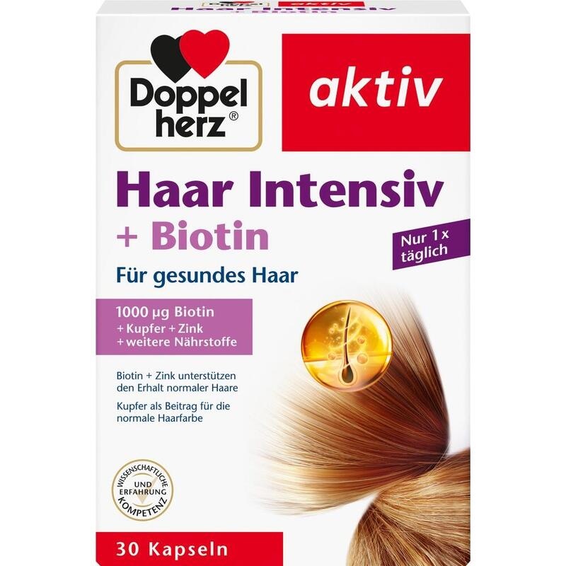 DOPPELHERZ Haar Intensiv+Biotin Kapseln