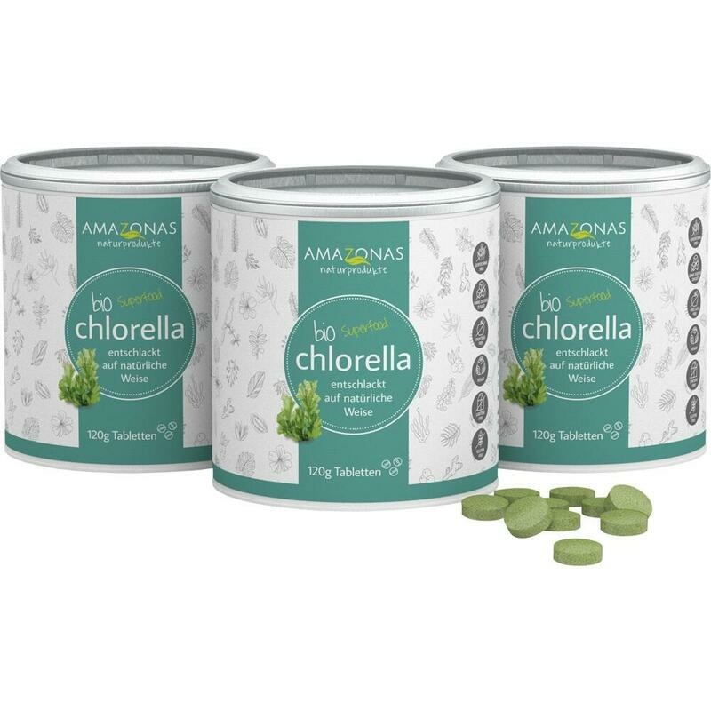 CHLORELLA BIO 100% pur a 400 mg Tabletten vegan