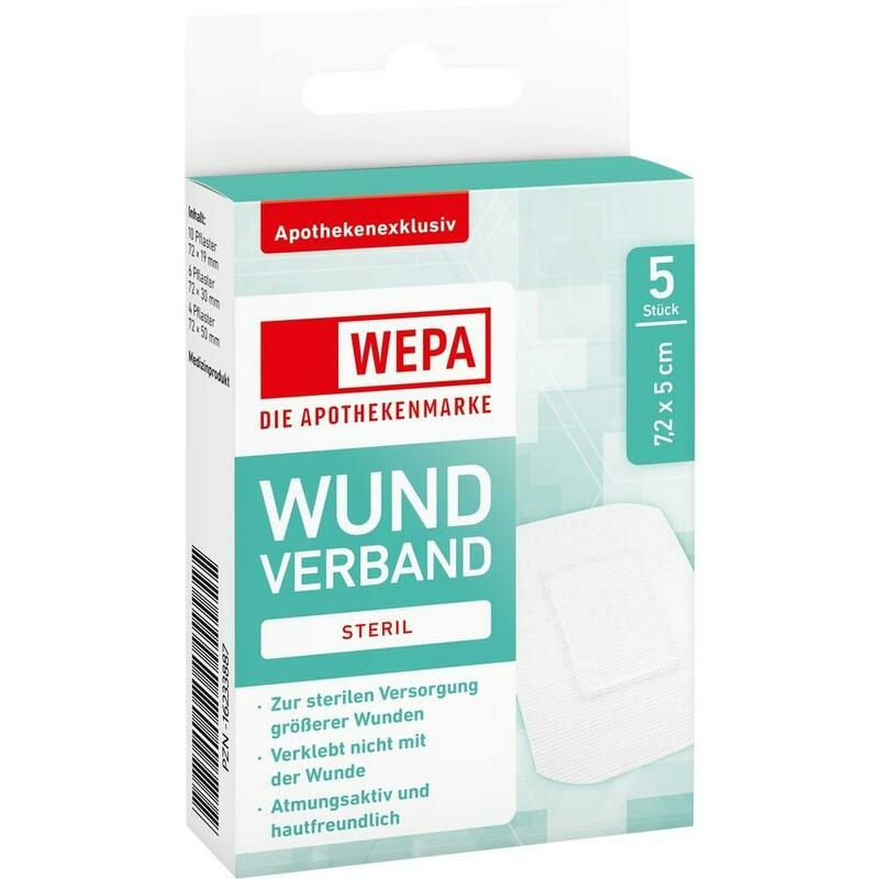 WEPA Wundverband 7,2x5 cm steril