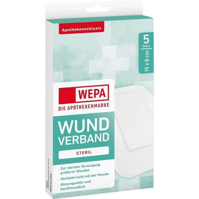 WEPA Wundverband 8x15 cm steril