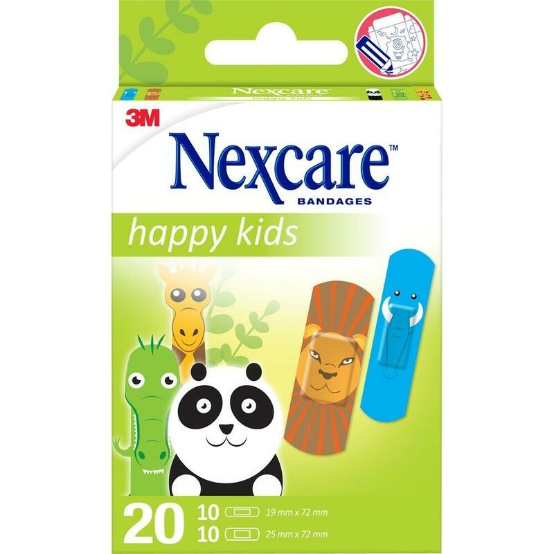 NEXCARE Happy Kids Pflasterstrips Tiere 2 Größen