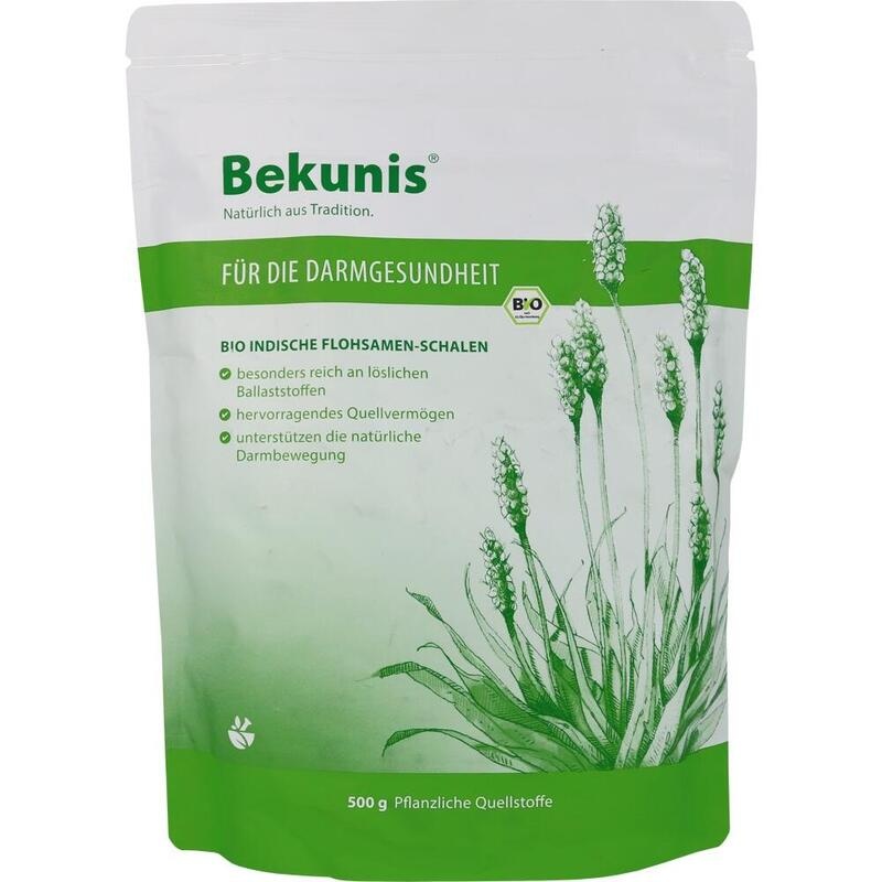 BEKUNIS Bio indische Flohsamenschalen
